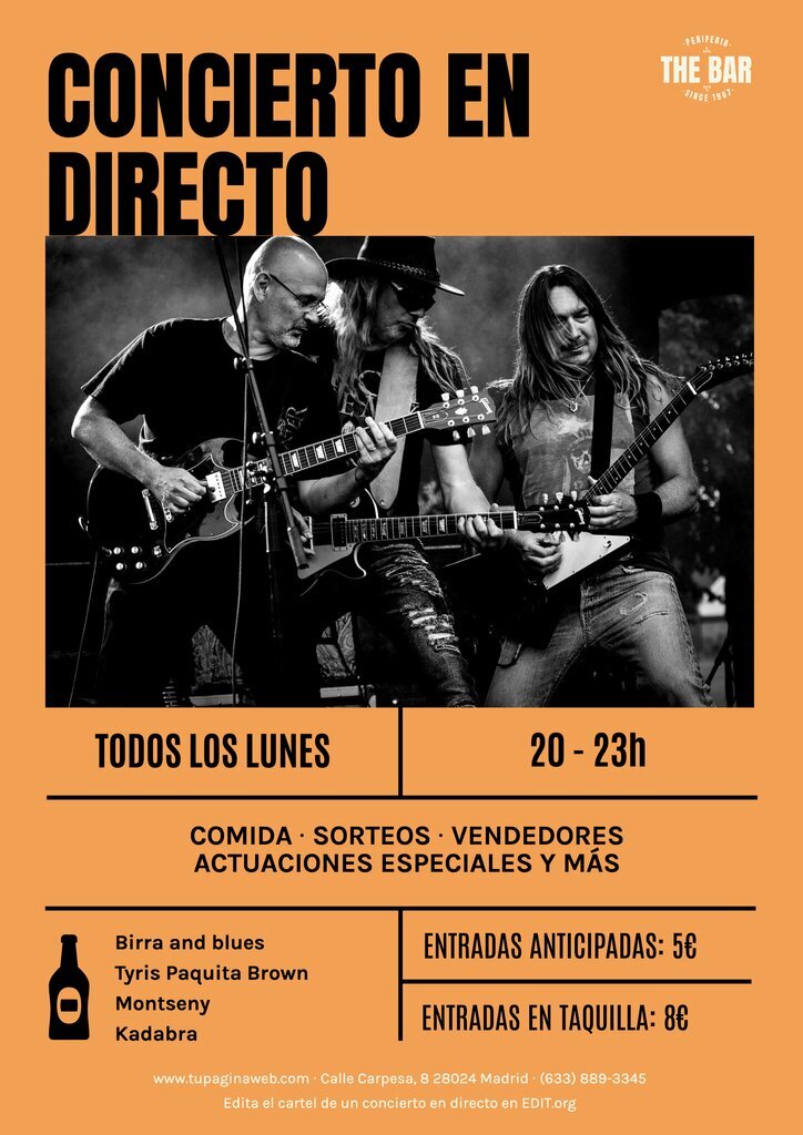 Crea Flyers De Música En Vivo Personalizados 7659