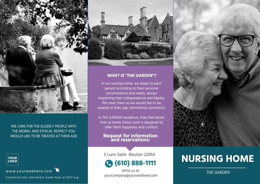 Free nursing home flyer design to print