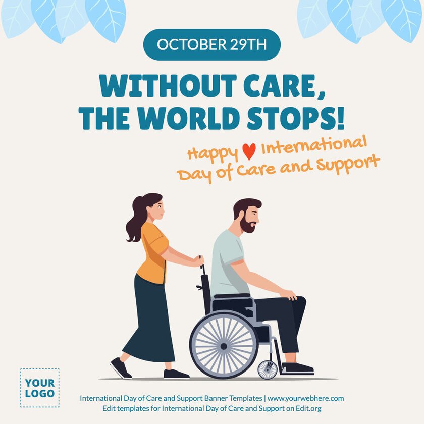 Create posters for UN Day of Care and Support