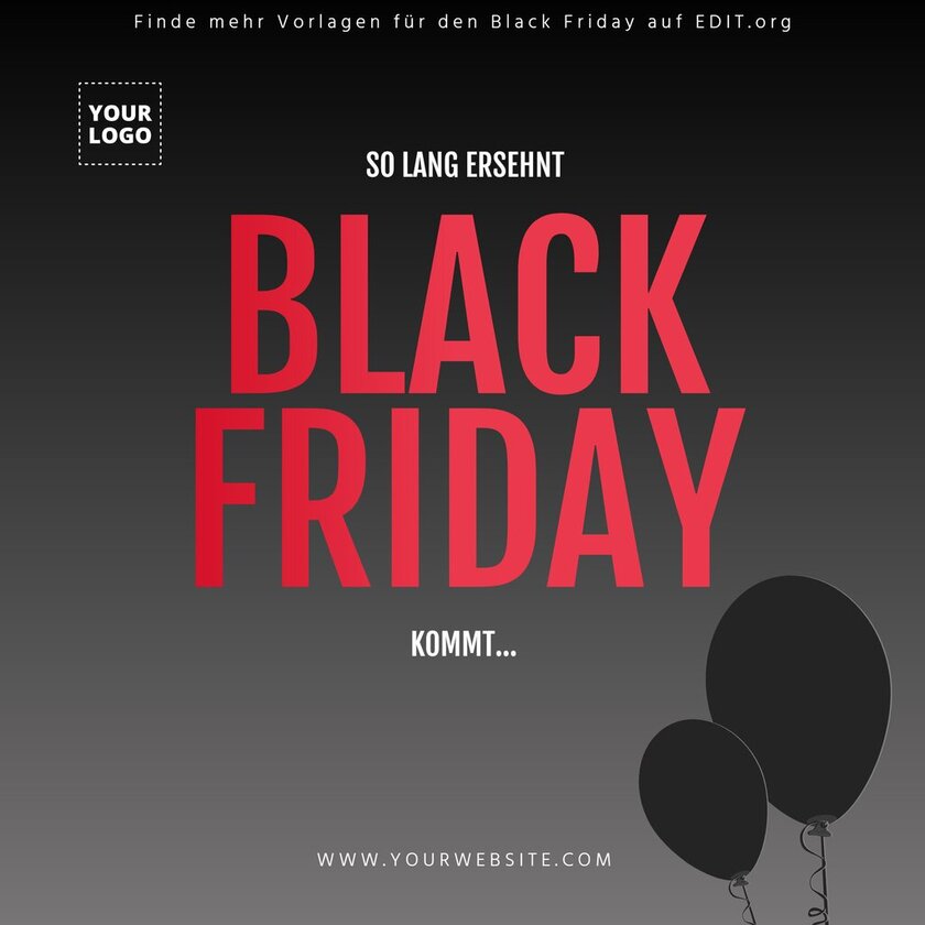 Black Friday kostenlose Vorlagen