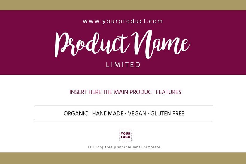 Free printable address label templates for products