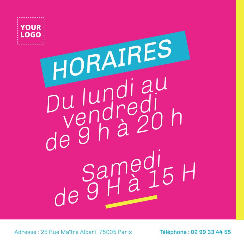Panneau Heures D'Ouverture Double Face 56x24.8 Cm - À Suspendre, PVC Noir, Pour Magasins, Hôtels