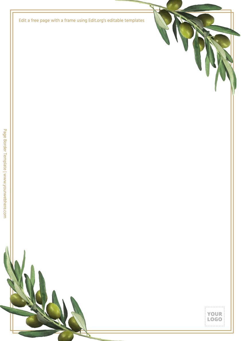 Free Printable Page Border Templates Free Printable Page Border Templates