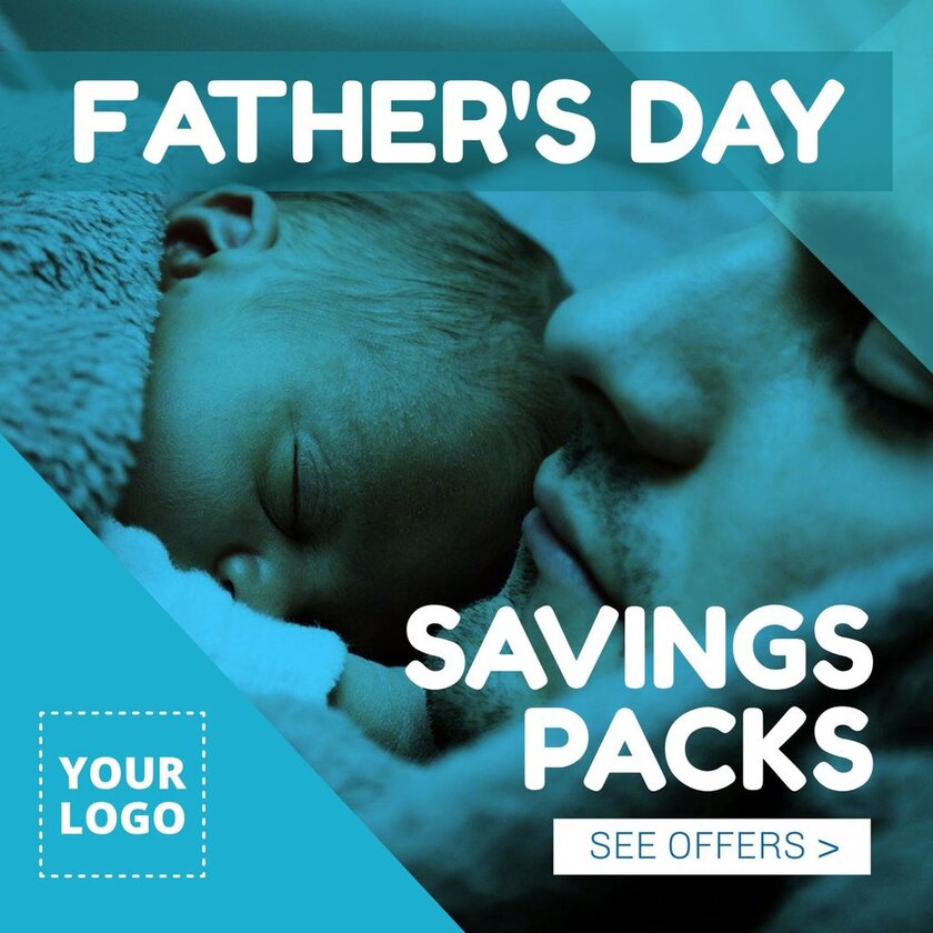 Fathers day savings pack offer template