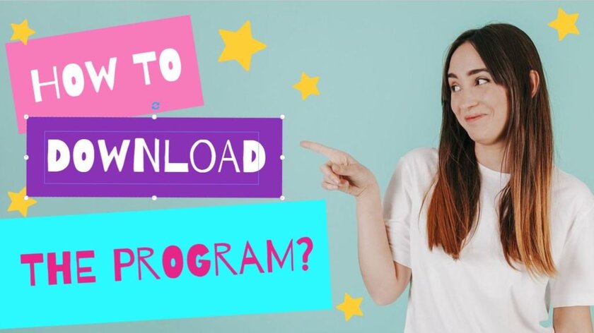 Flyer digital personalizável para tutoriais de downloads de programas
