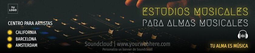 Plantillas de header Soundcloud para personalizar