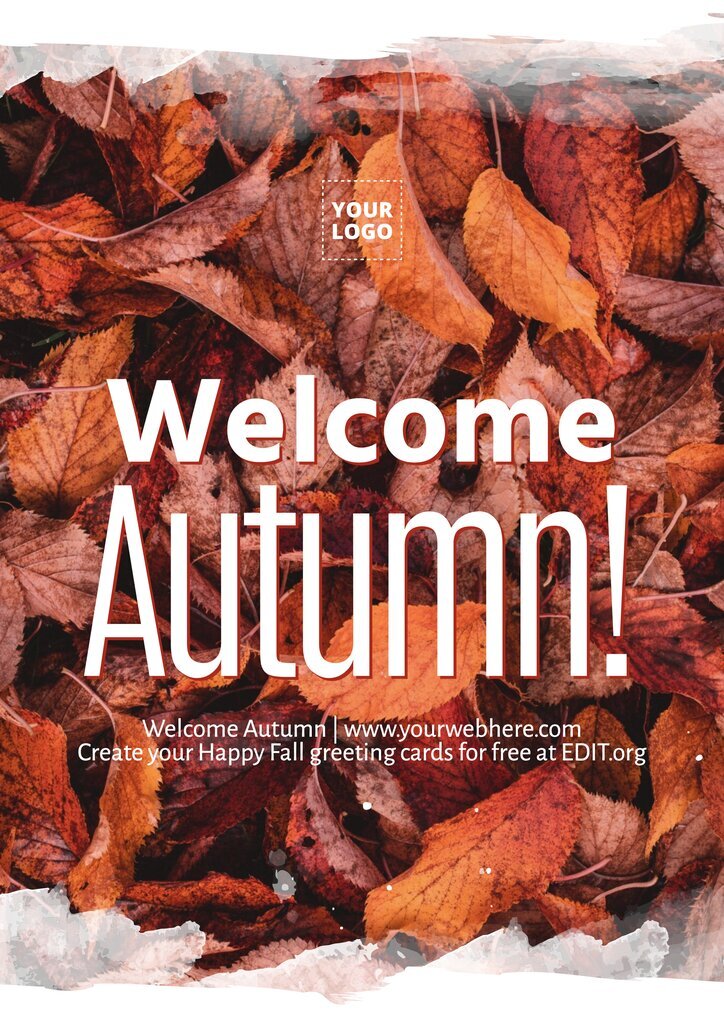 Free Welcome Autumn poster to edit online
