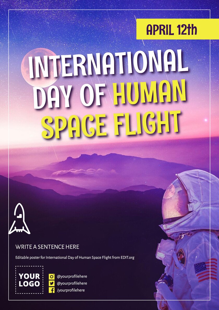 Poster of April 12  International Day of Human Space Flight