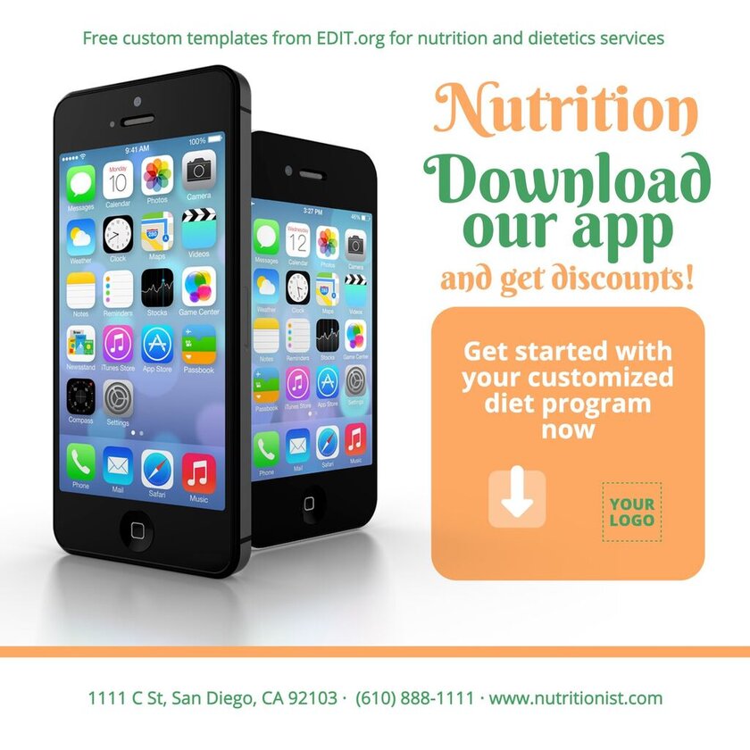 Free templates for nutritionists and dietitians