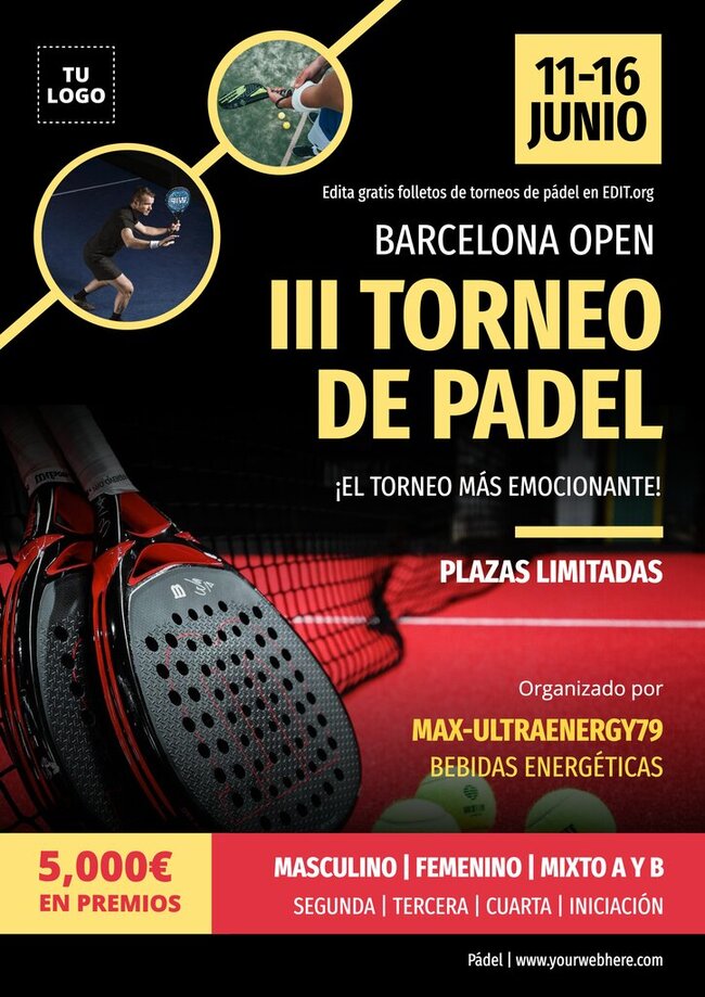 Carteles para clubs de p del editables gratis