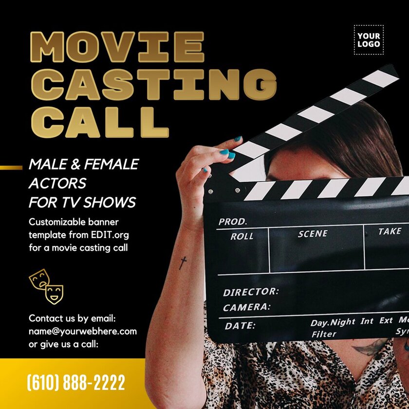 Free templates for casting and audition posters and flyers