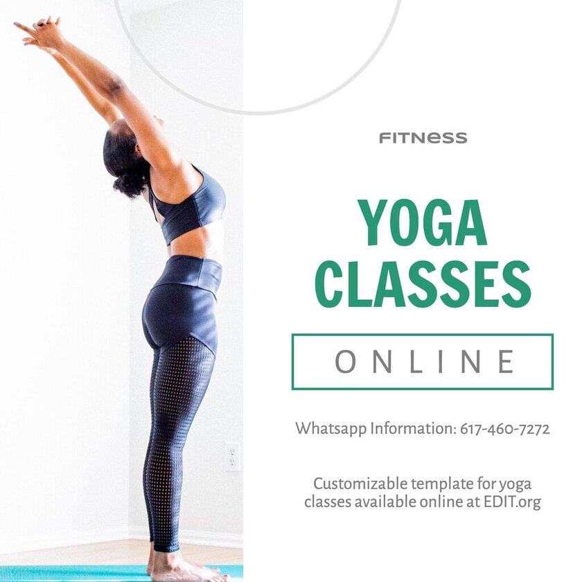Editable yoga course design online