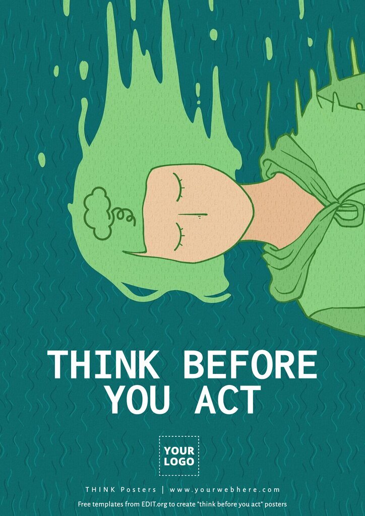 Think before you speak poster printable