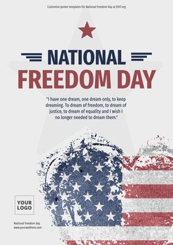 Design National Freedom Day Posters Online