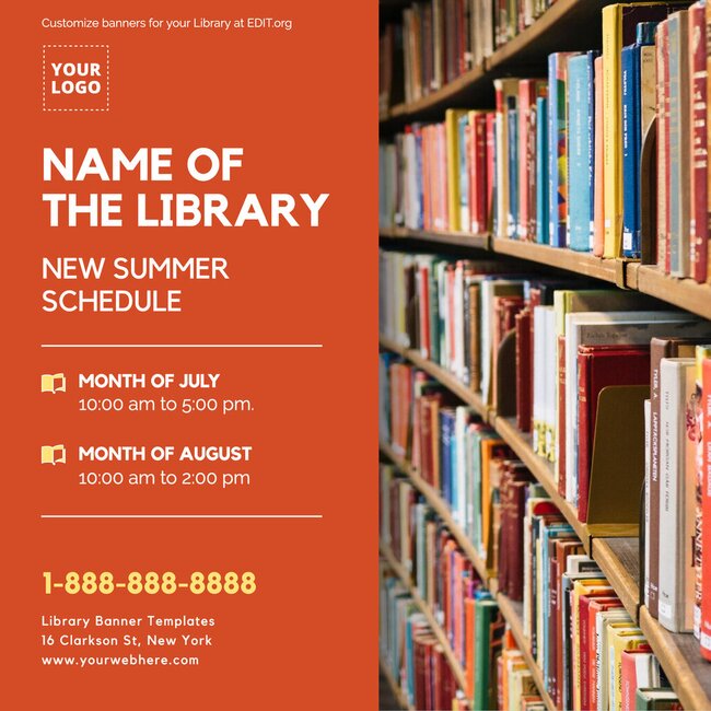 Library Poster Templates to Customize Online