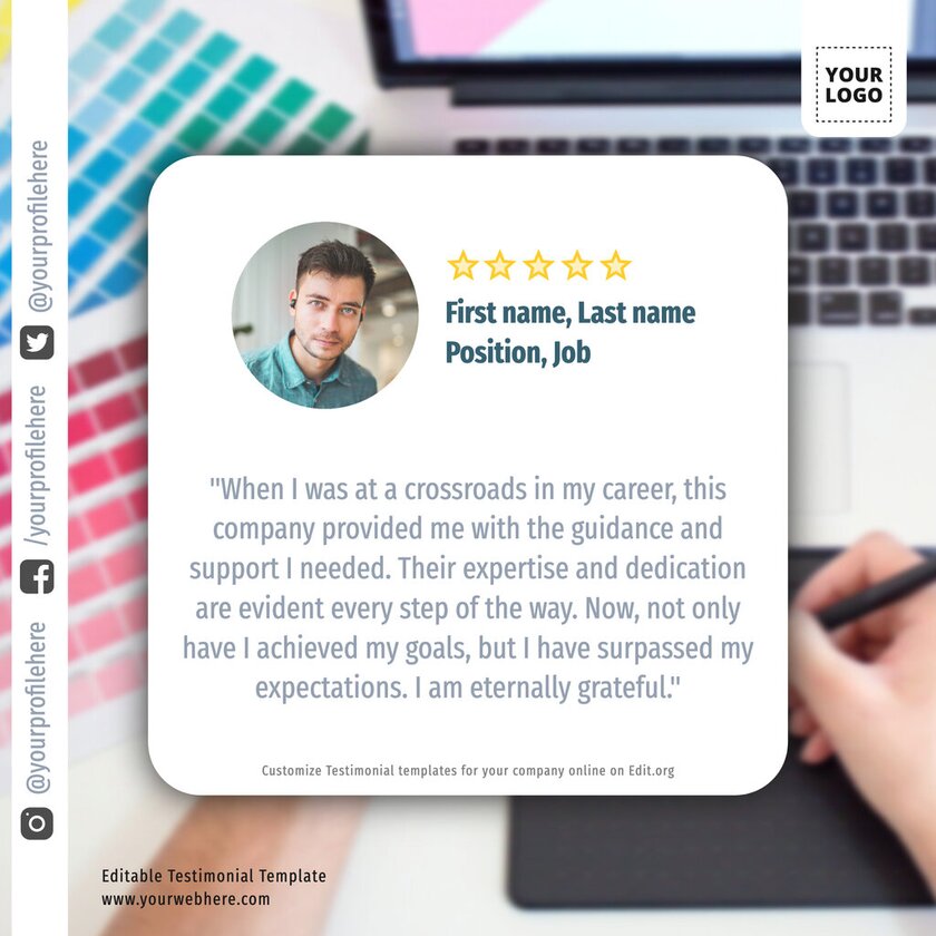 Customize Free Client Testimonial Templates Customize Free Client Testimonial Templates