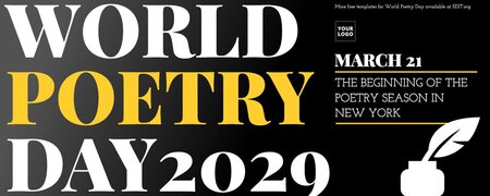 Create a World Poetry Day Poster