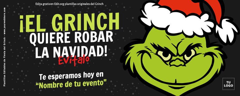 Plantilla del Grinch para editar online gratis