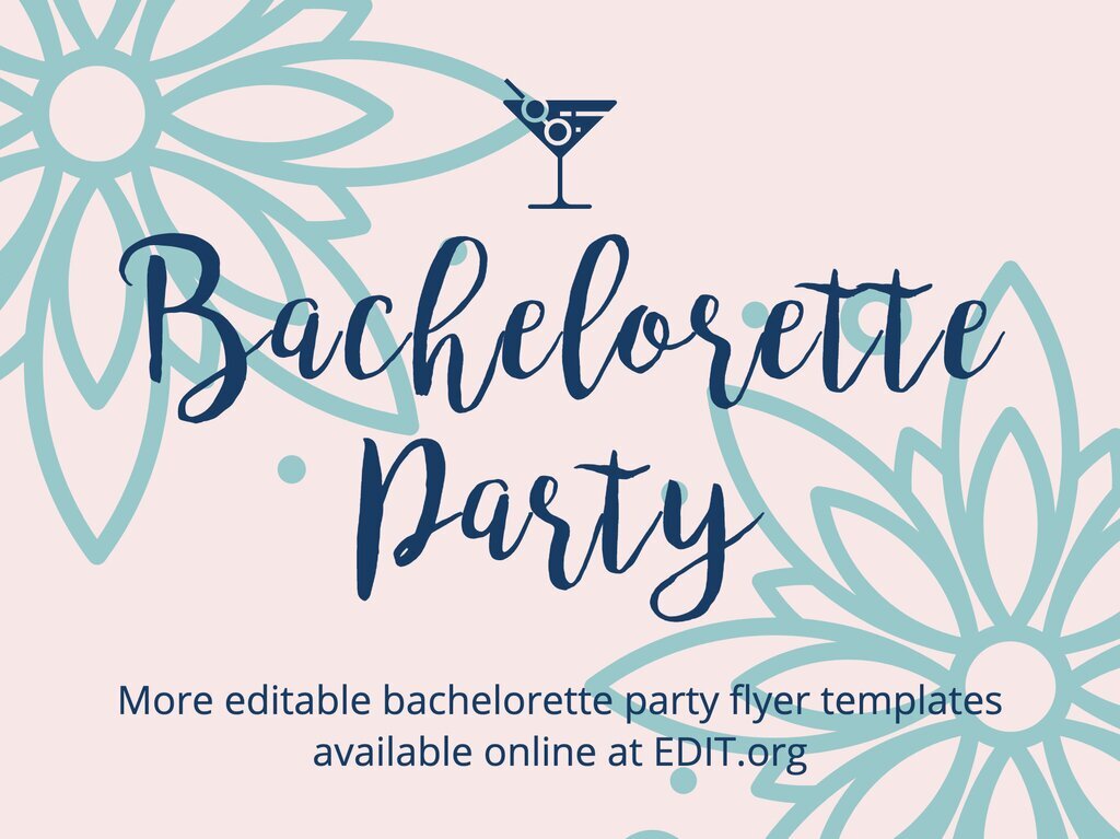 Bachelorette Party Template Free