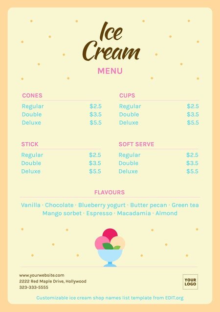 Free Customizable Ice Cream Sale Poster Templates