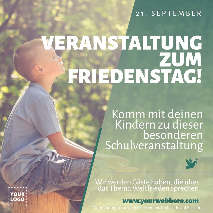 Vorlagen zum Tag des Friedens bearbeiten