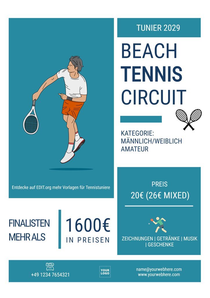 Vorlagen für Tennisvereine