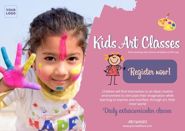 Art class flyer templates online