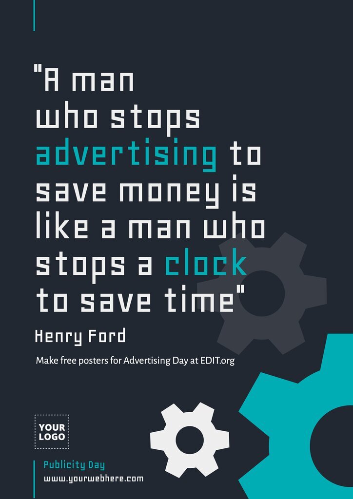Free Advertising Day poster design