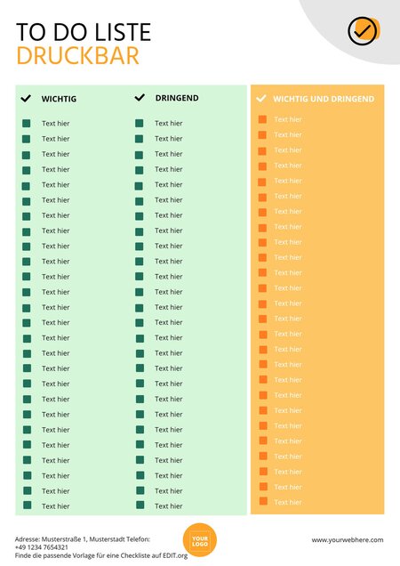 Online Bearbeitbare Vorlagen Für Checklisten