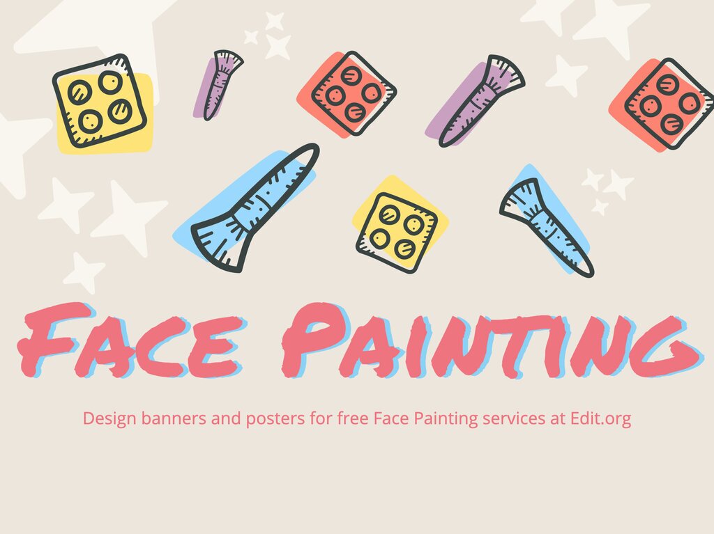 Face Paint Poster Templates Online