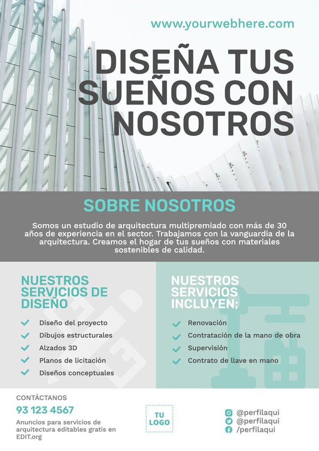 Diseña Anuncios De Arquitectos Gratis