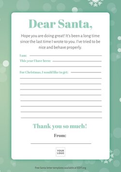 Customizable Santa letter & poster templates