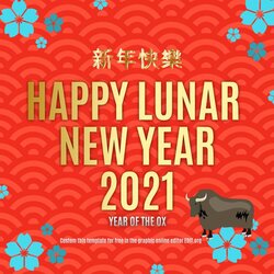 Chinese New Year custom templates