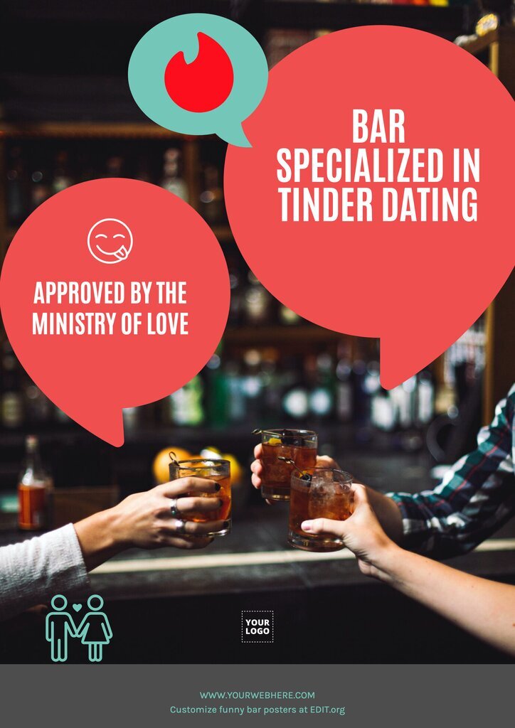 Poster for bar dating to customize online