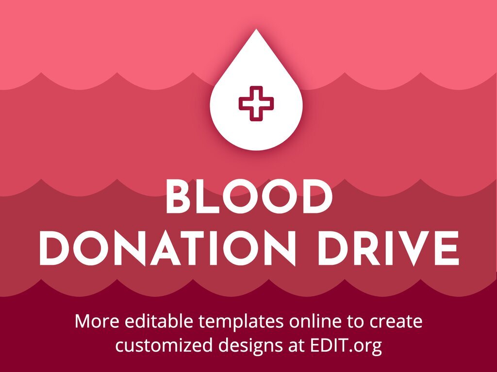 Poster templates for Blood Donation campaigns