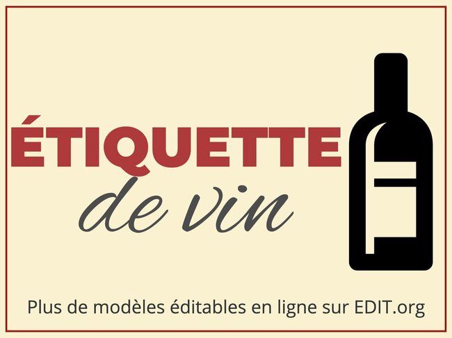 Modèles d'étiquettes de vin personnalisables en ligne