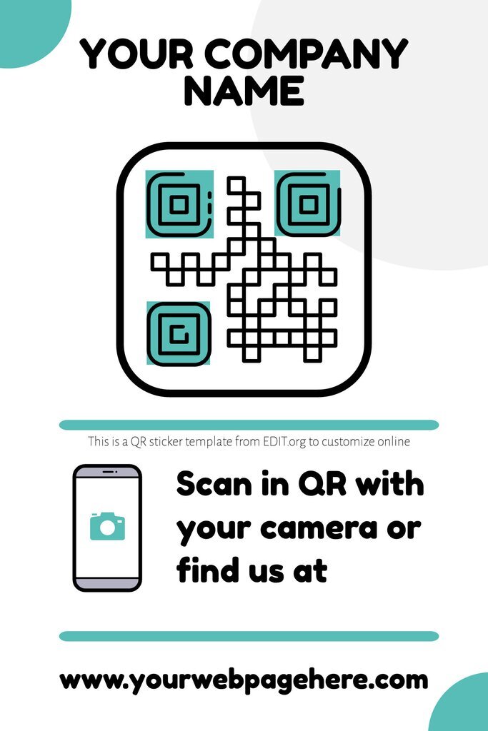 Customize and print QR code stickers