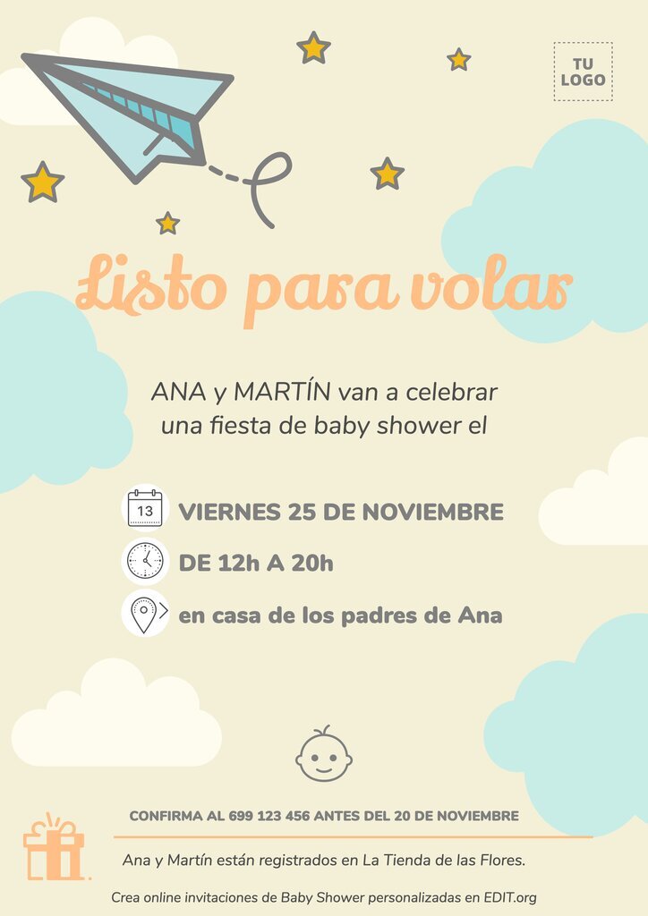 lobo Velas Jarra Invitaciones de Baby Shower personalizables gratis