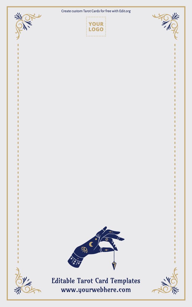 Blank tarot card templates to print