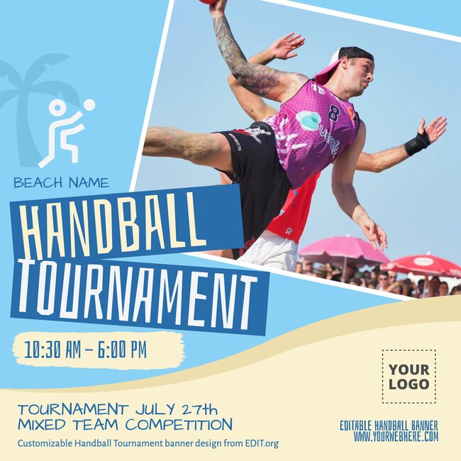 Customizable Handball Flyer Templates Online