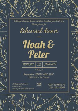 Free Rehearsal Dinner Invitation Templates