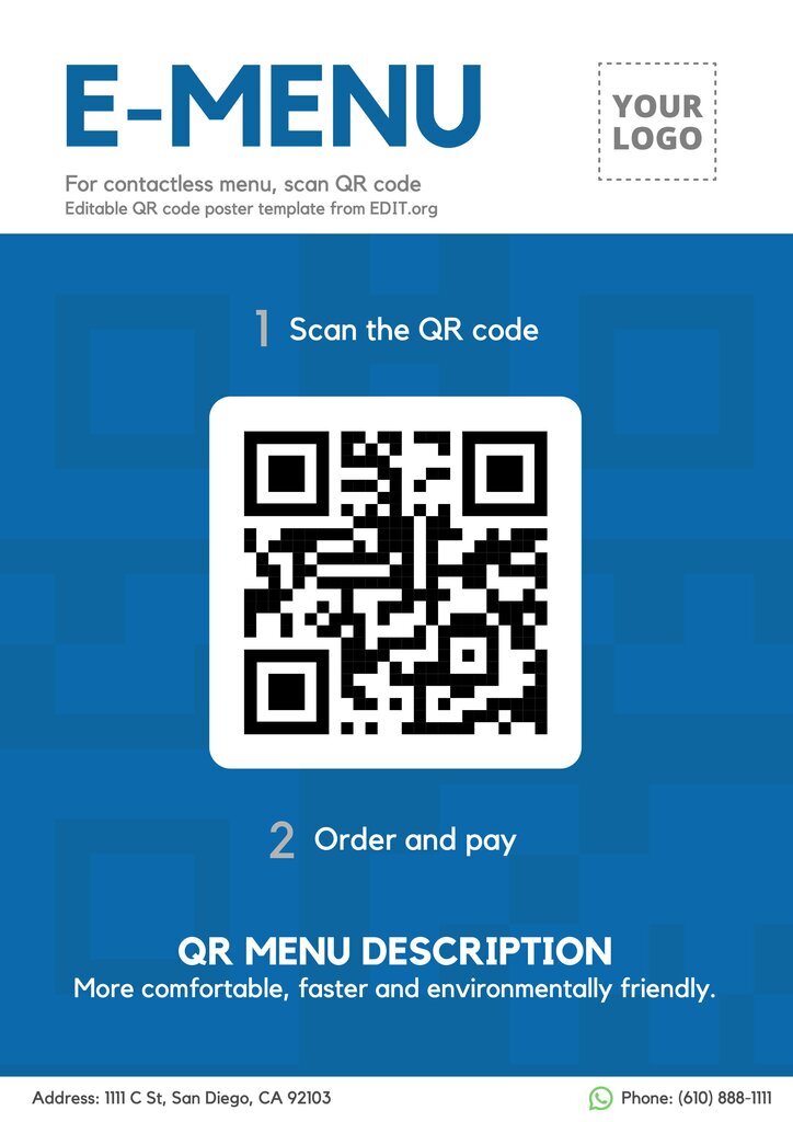 Customizable QR code design for business