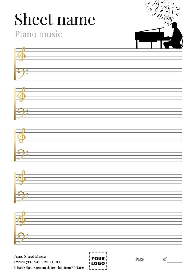 Free Blank Music Sheets To Print 6713