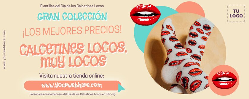 Plantillas del Crazy Sock Day para personalizar online