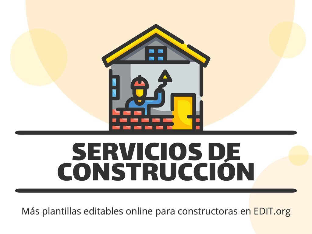 Opaco Escarpado Felicidades Plantillas para crear la publicidad de empresas constructoras