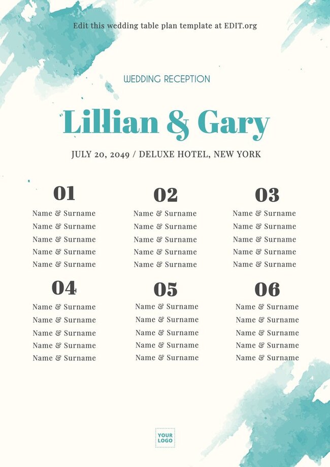 Free Online Seating Charts Editor