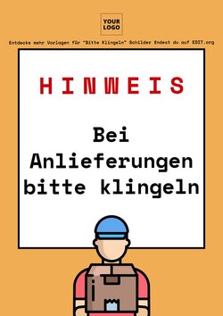 Kostenlose Bitte Klingeln Schilder zum Ausdrucken, die du online