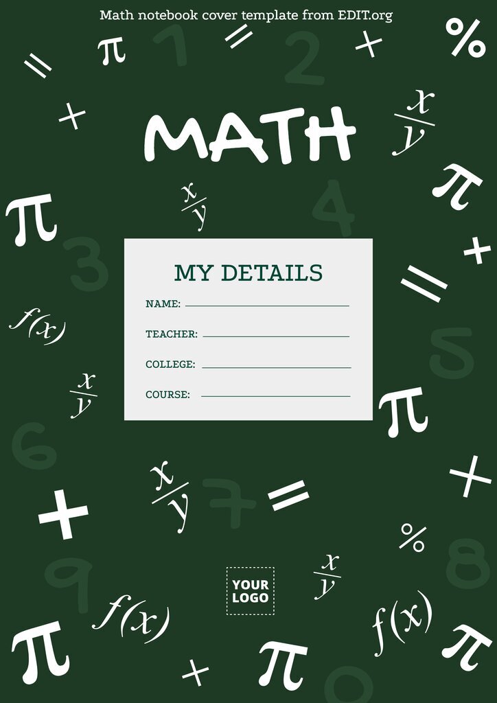 math cover design