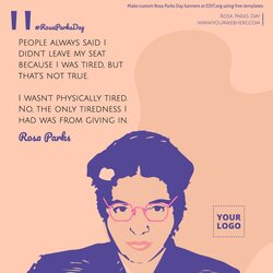 Design Posters for Rosa Parks Day with Free Templates