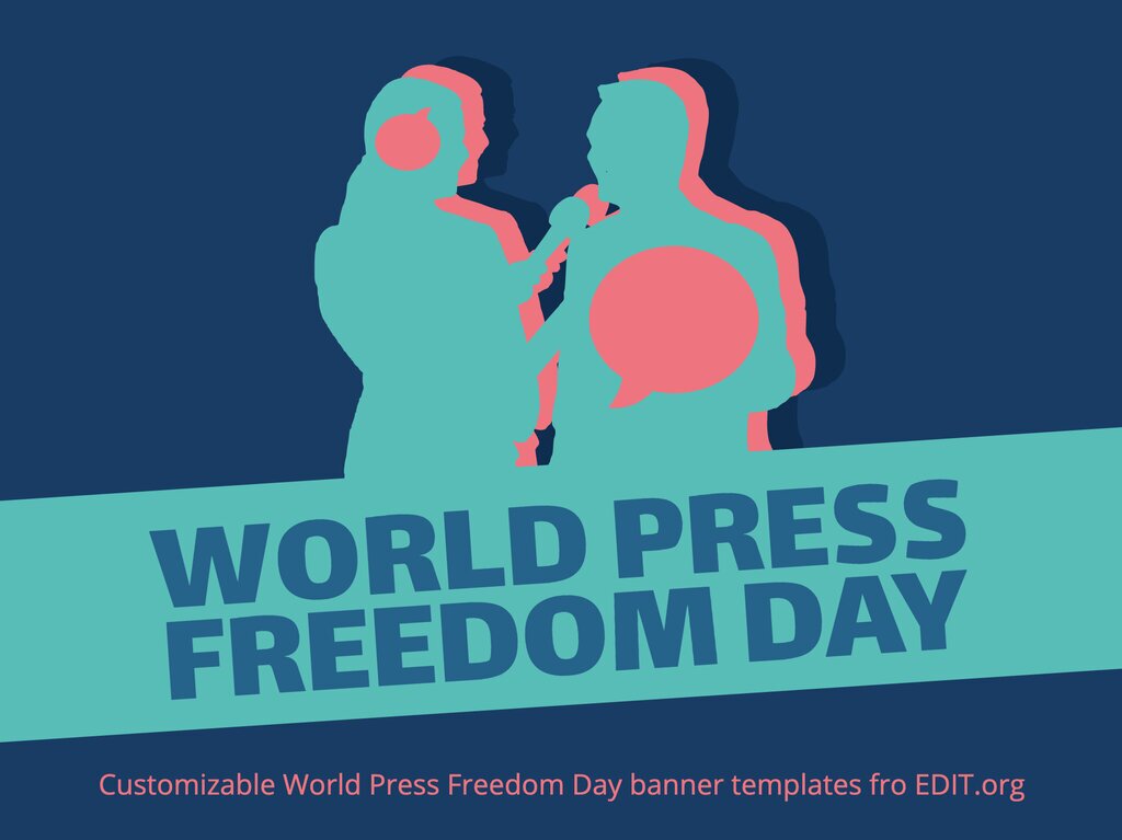 Editable World Press Freedom Day Banners